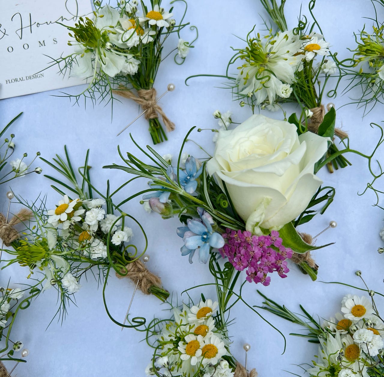 Pastel Wild Flower Bouquets 